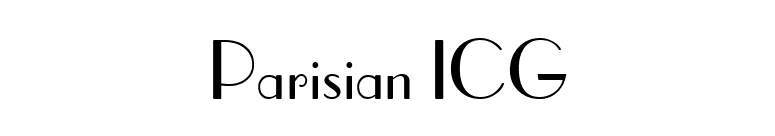 Parisian ICG font preview