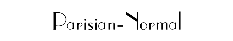 Parisian-Normal font preview