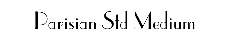 Parisian Std Medium font preview