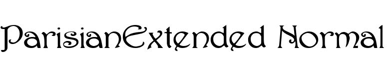 ParisianExtended Normal font preview