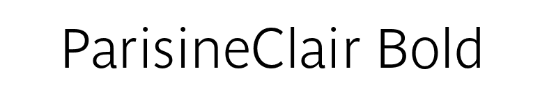 ParisineClair Bold font preview