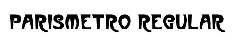 ParisMetro Regular font preview