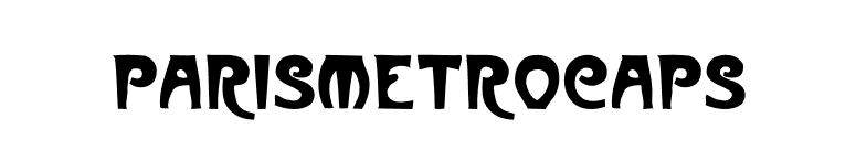 ParisMetroCaps font preview