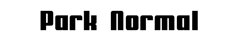 Park Normal font preview