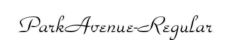 ParkAvenue-Regular font preview