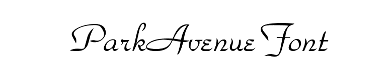 ParkAvenueFont font preview