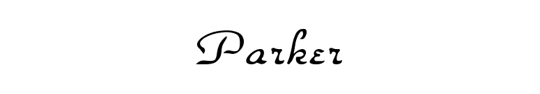Parker font preview