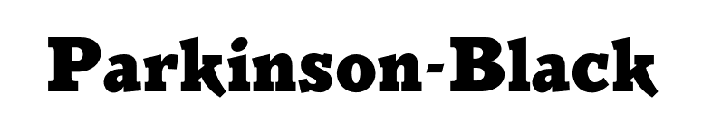 Parkinson-Black font preview