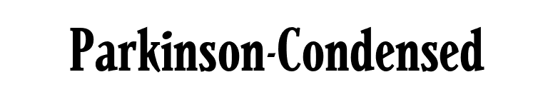 Parkinson-Condensed font preview