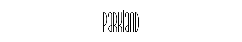 Parkland font preview