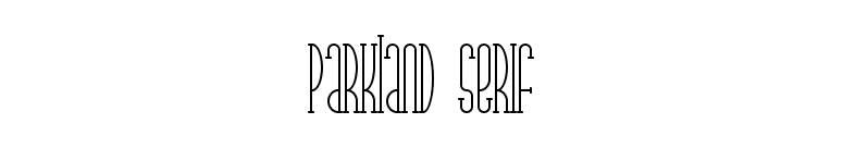 Parkland Serif font preview