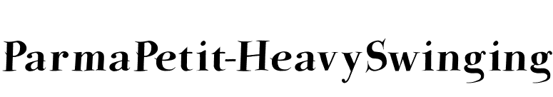 ParmaPetit-HeavySwinging font preview
