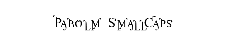 Parolm SmallCaps font preview