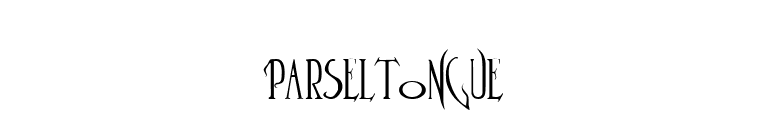 Parseltongue font preview
