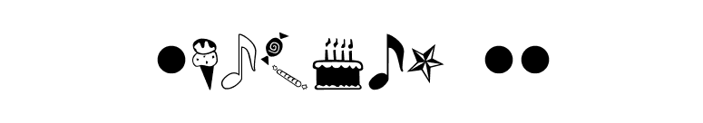 Parties MT font preview