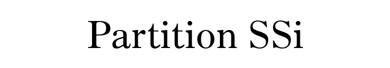 Partition SSi font preview