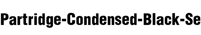 Partridge-Condensed-Black-Se font preview