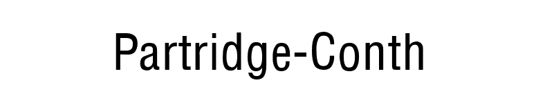 Partridge-Conth font preview