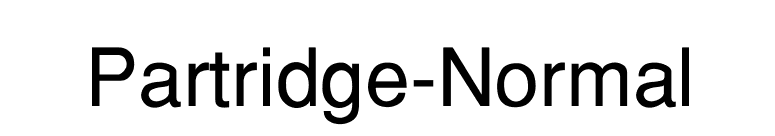Partridge-Normal font preview