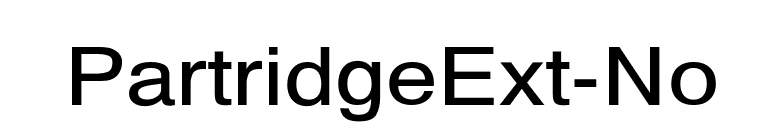 PartridgeExt-No font preview