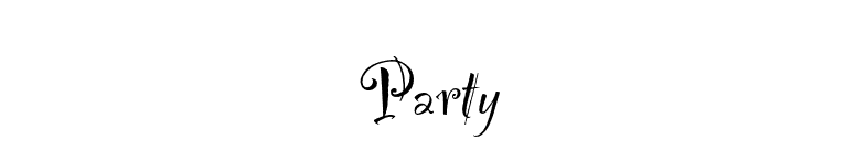 Party font preview
