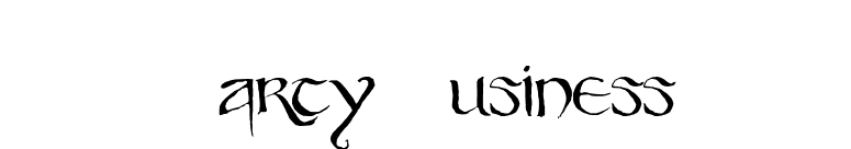 Party Business font preview