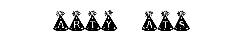 Party Hats font preview