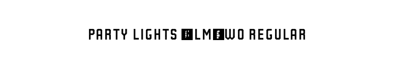 Party Lights [WLM] Two Regular font preview