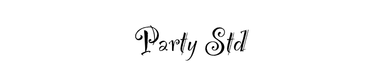 Party Std font preview