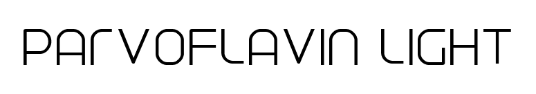 Parvoflavin Light font preview
