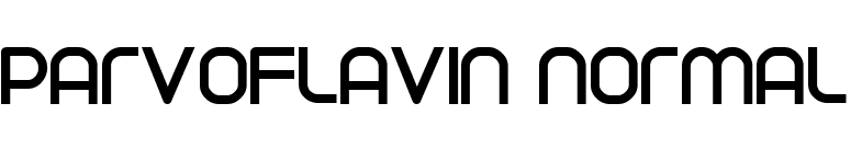 Parvoflavin Normal font preview