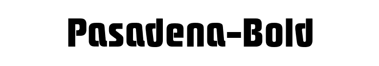 Pasadena-Bold font preview