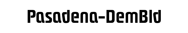 Pasadena-DemBld font preview