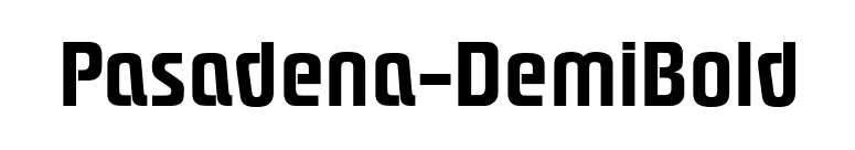 Pasadena-DemiBold font preview