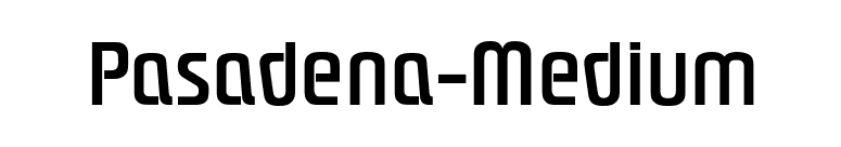Pasadena-Medium font preview