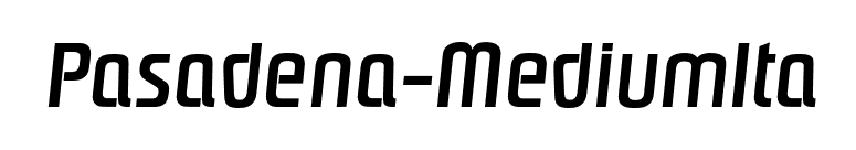 Pasadena-MediumIta font preview