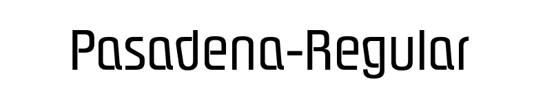 Pasadena-Regular font preview