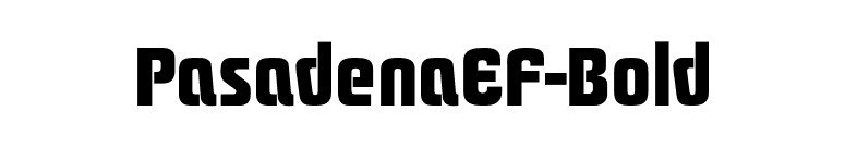 PasadenaEF-Bold font preview