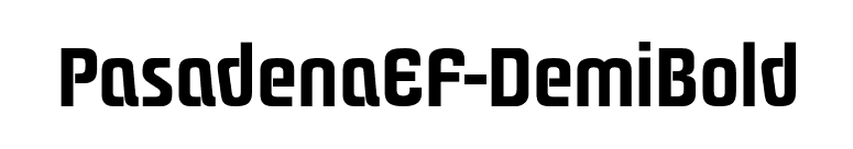 PasadenaEF-DemiBold font preview