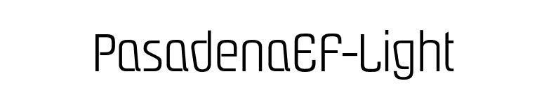 PasadenaEF-Light font preview