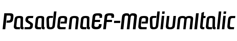 PasadenaEF-MediumItalic font preview