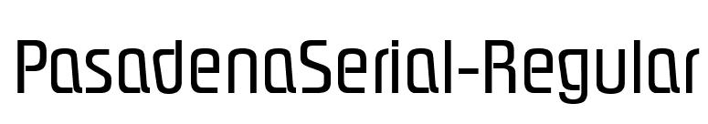 PasadenaSerial-Regular font preview