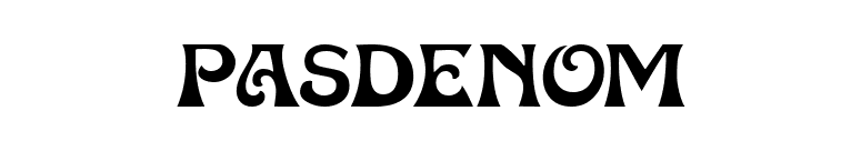 Pasdenom font preview
