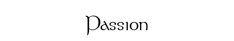 Passion font preview
