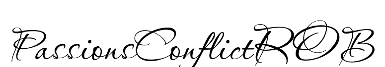 PassionsConflictROB font preview