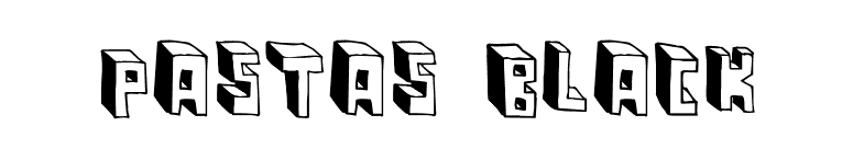 Pastas Black font preview
