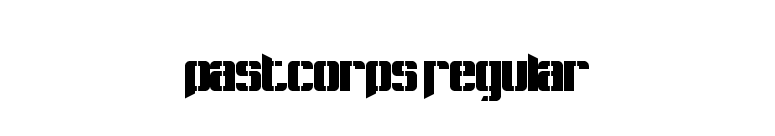 Pastcorps Regular font preview
