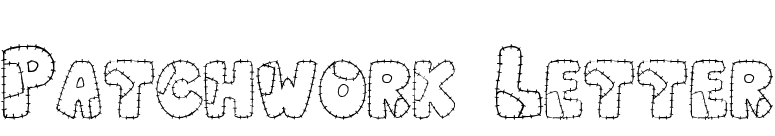 Patchwork Letter font preview