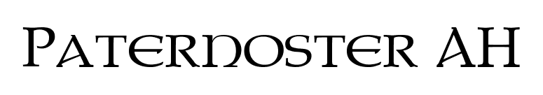 Paternoster AH font preview