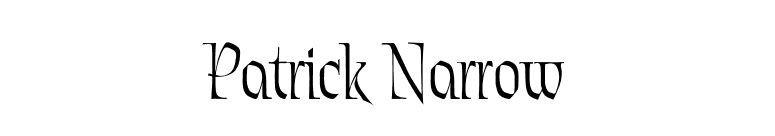 Patrick Narrow font preview